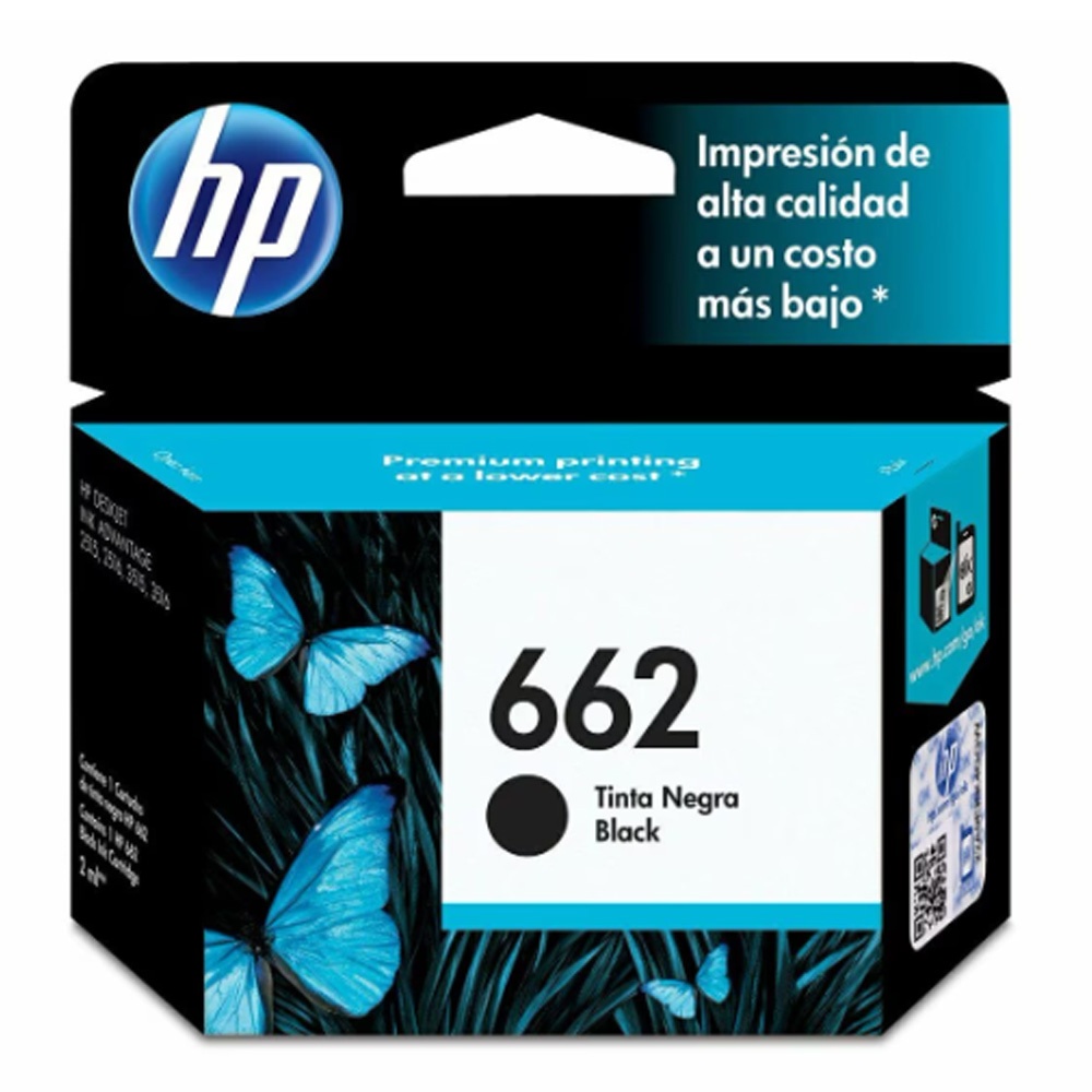 Cartucho HP 662 negro