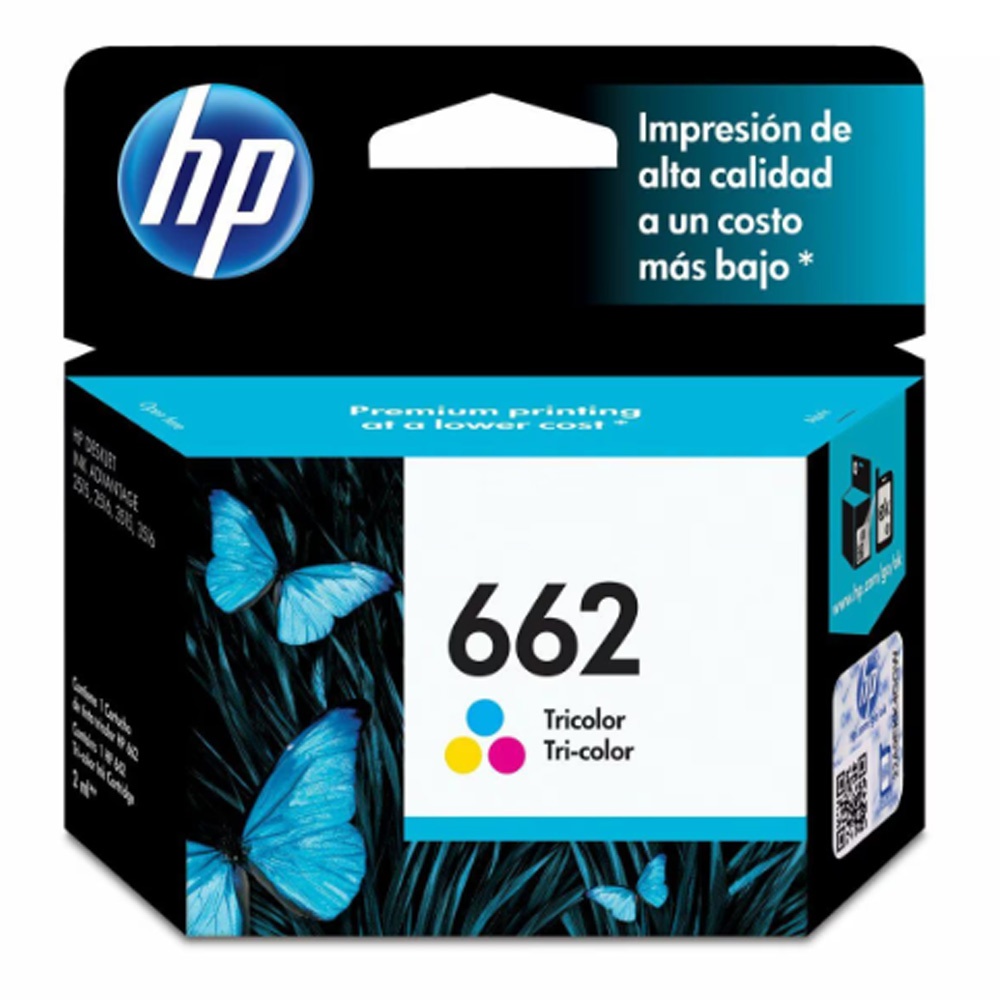 Cartucho HP 662 tri-color