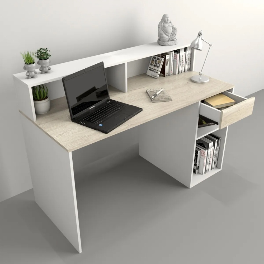 Escritorio Con Repisa Nevado Everest Tables