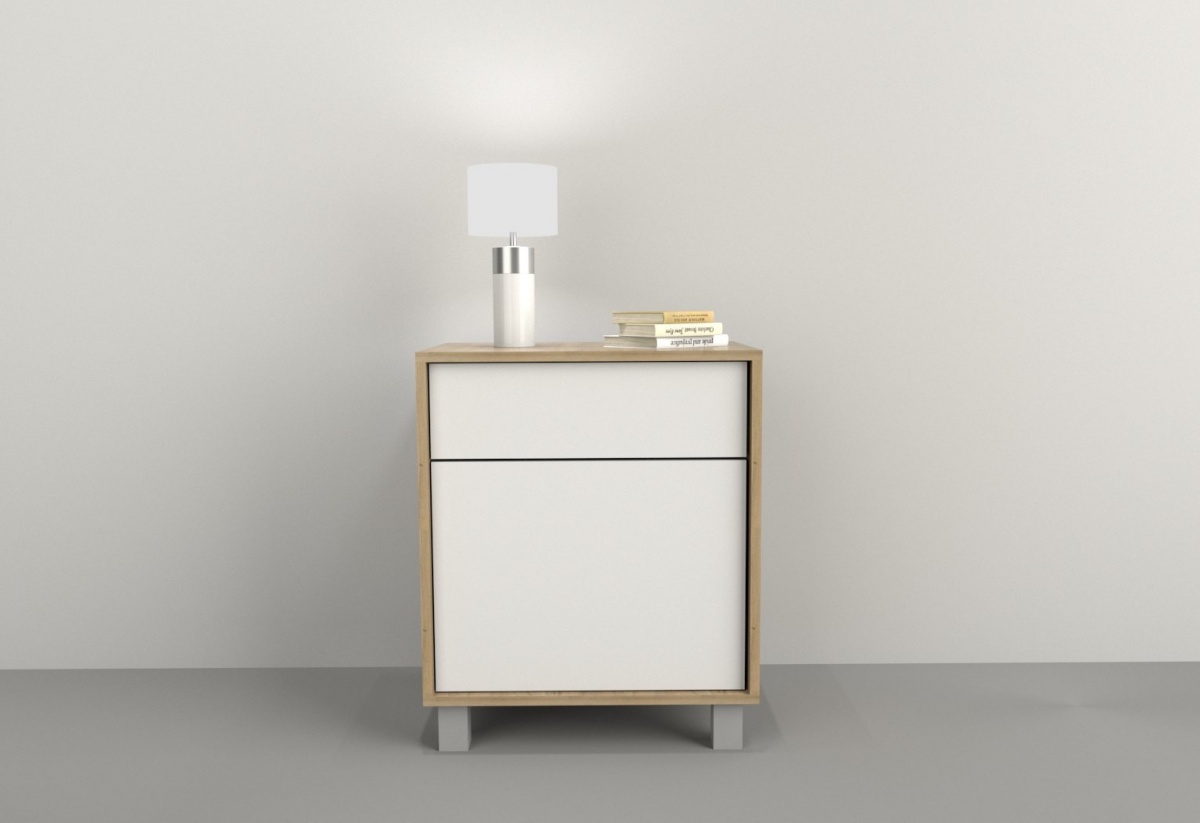 Mesa De Luz 1 Cajon 1 Puerta Olmo F. Everest Tables