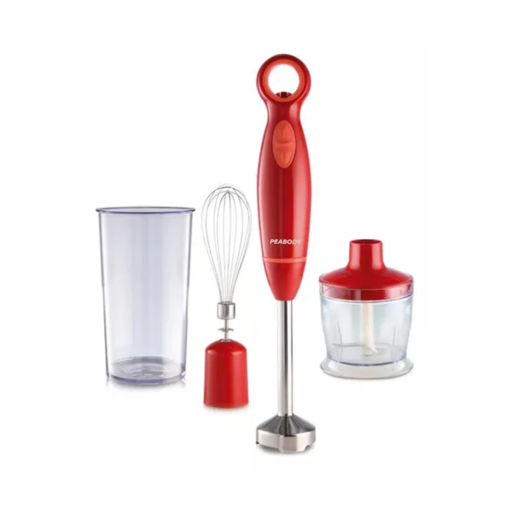 Mixer Peabody 600w Roja Pie Acero Inoxidable