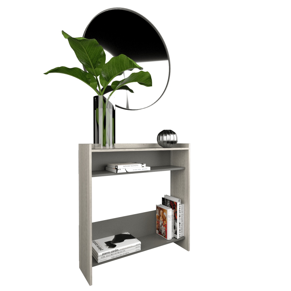 Recibidor Abierto Nevado| Gris C. Table