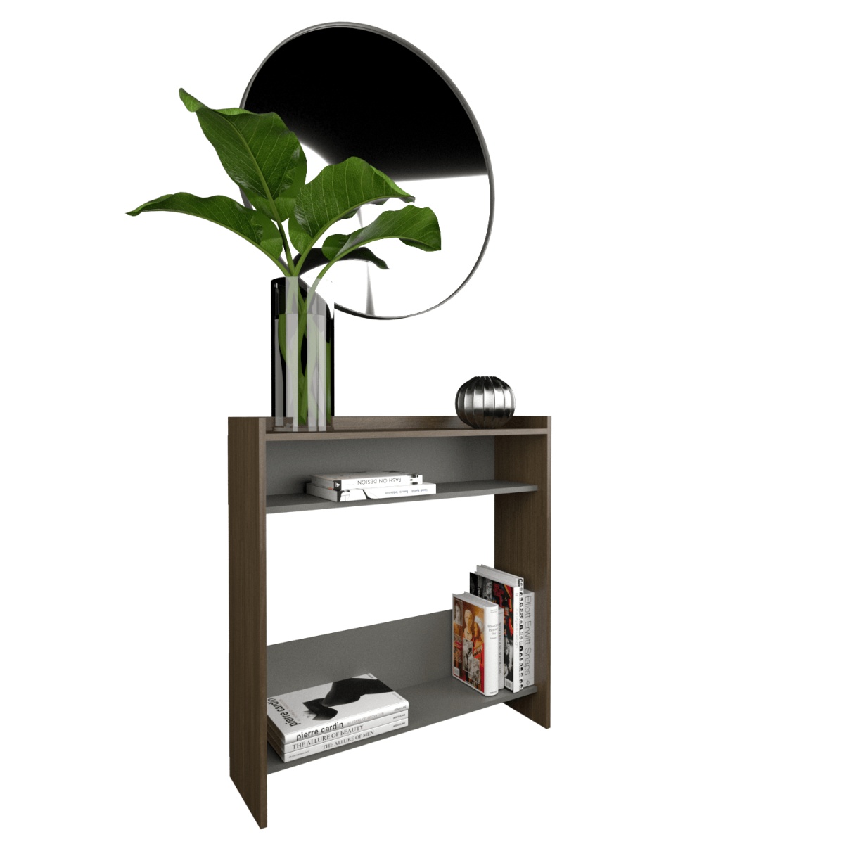 Recibidor Abierto Nogal L.|gris C. Tables