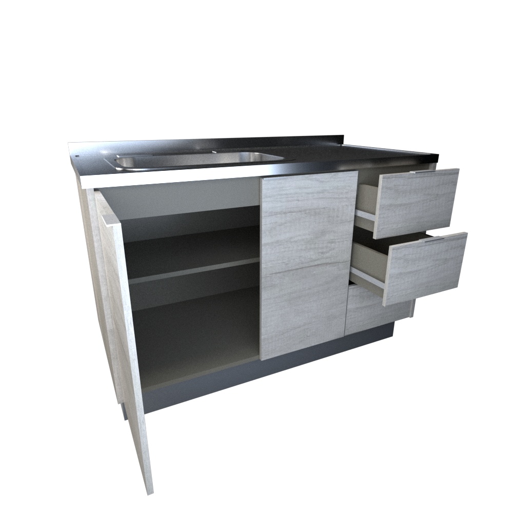 Bajomesada 1,20 M Nevado|gris C. Tables
