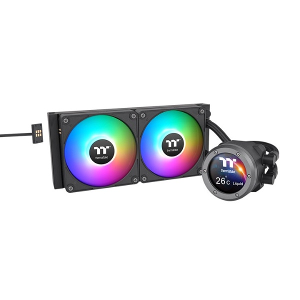 Water Cooling Thermaltake TH280 V2 Ultra Ex ARGB Sync AIO 280mm Black Water Block 2.1inch LCD