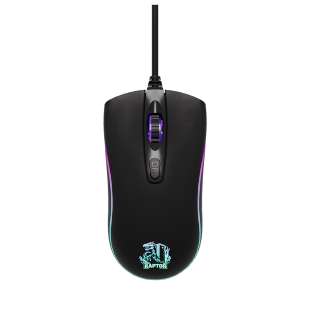 Mouse Raptor Storm Grip 4 botones 3600dpi 7 colores