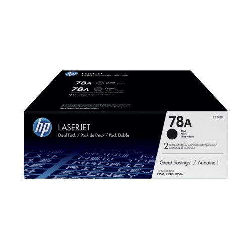 Toner HP 78A Black Dual Pack LaserJet Cartridge