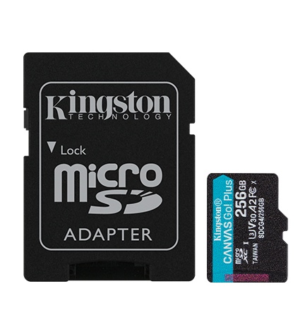 MicroSD KINGSTON 2 56GB c|Adap Canvas GO! Plus Gen4