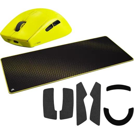Mouse Corsair M75 Air Wireless Yellow + Mouse Pad Black|Yellow