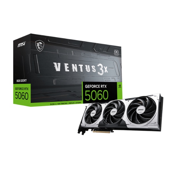 Placa de Video MSI GeForce RTX 5060 VENTUS 3X OC 8G