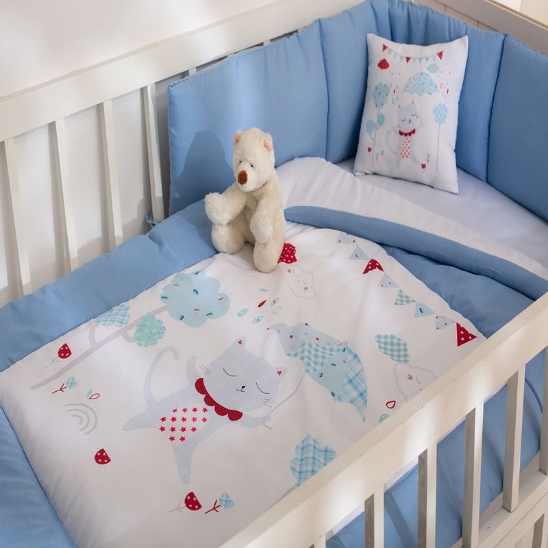 Acolchado Casablanca Cuna Estampado Azul