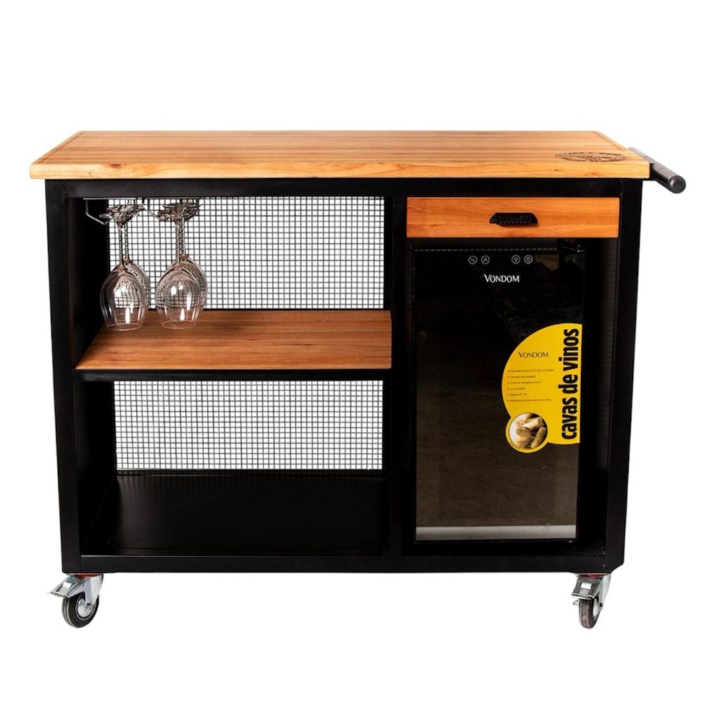 Barra Bello Iron Wood C Cava 18 Botellas 120 x 60 x 98 Cm