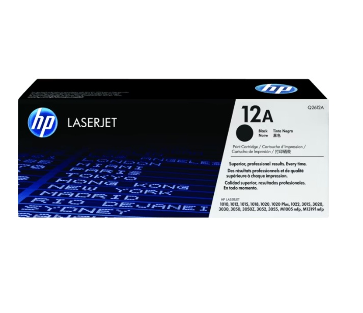 Toner HP 12A  Black LaserJet Toner Cartridge
