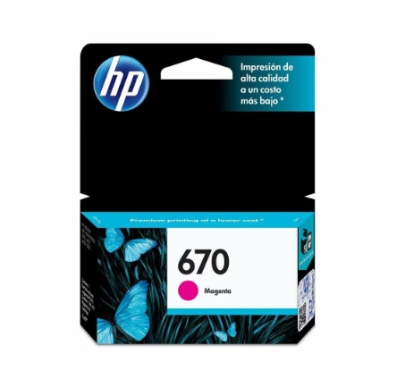 Cartucho HP 670 MAGEN INK CARTRIDGE CZ115AL