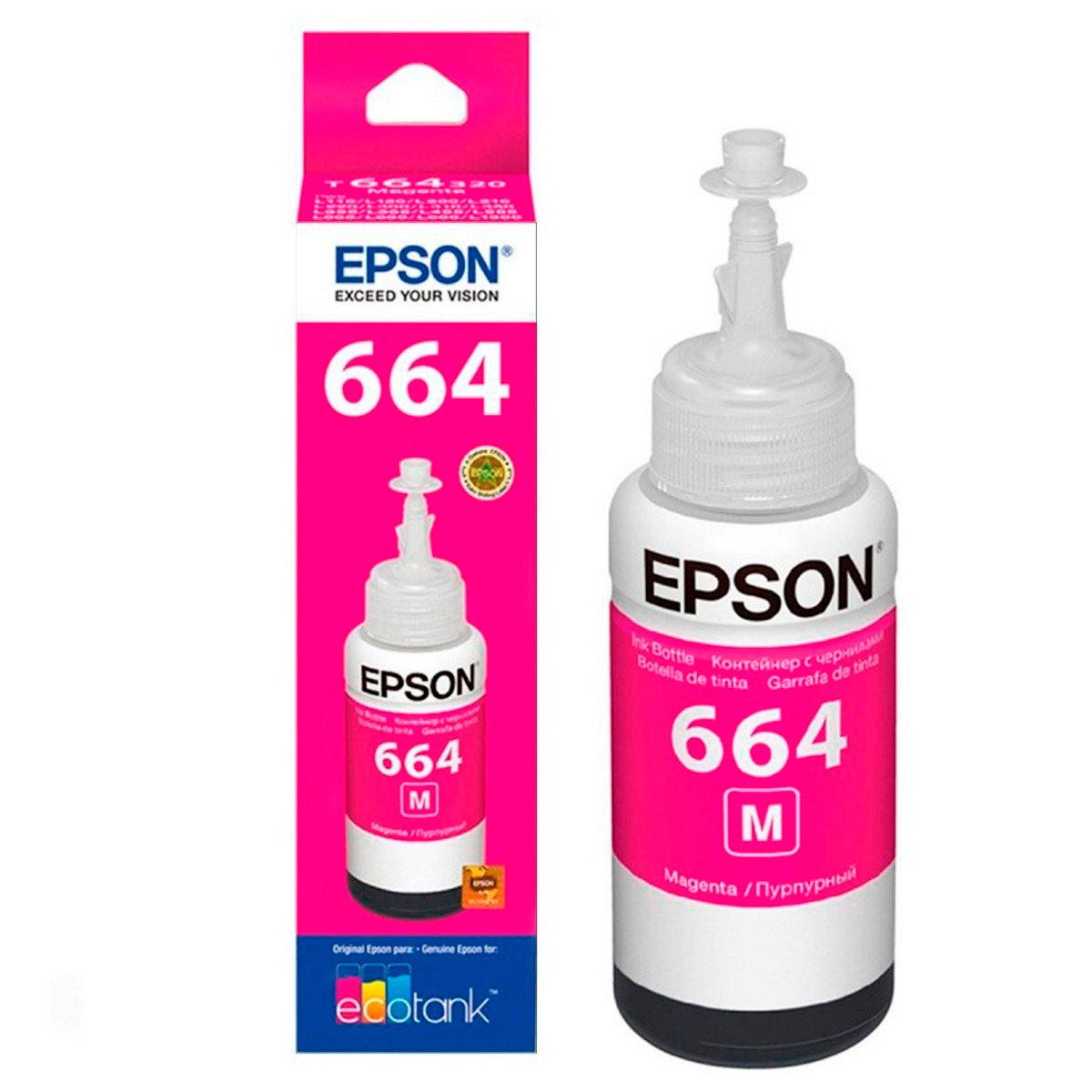 Botella Epson T664320-al Magenta