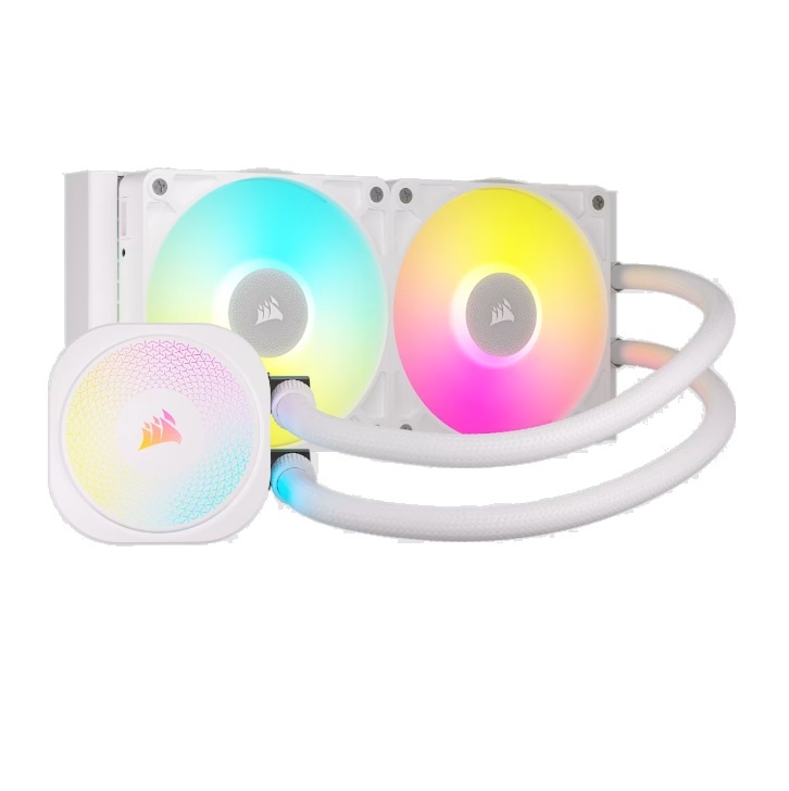 Water Cooling Corsair iCUE LINK TITAN 240 RX RGB 2x CPU Cooler 240mm White