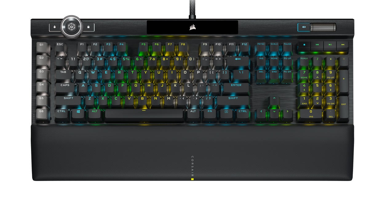 Teclado Corsair K100 RGB Mecanico Switch Cherry MX Black