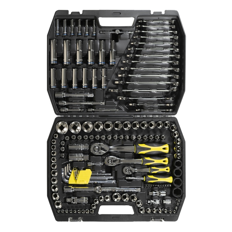Juego de Bocallaves 150 Pcs 1|4" 1|2" 3|8" Crossmaster