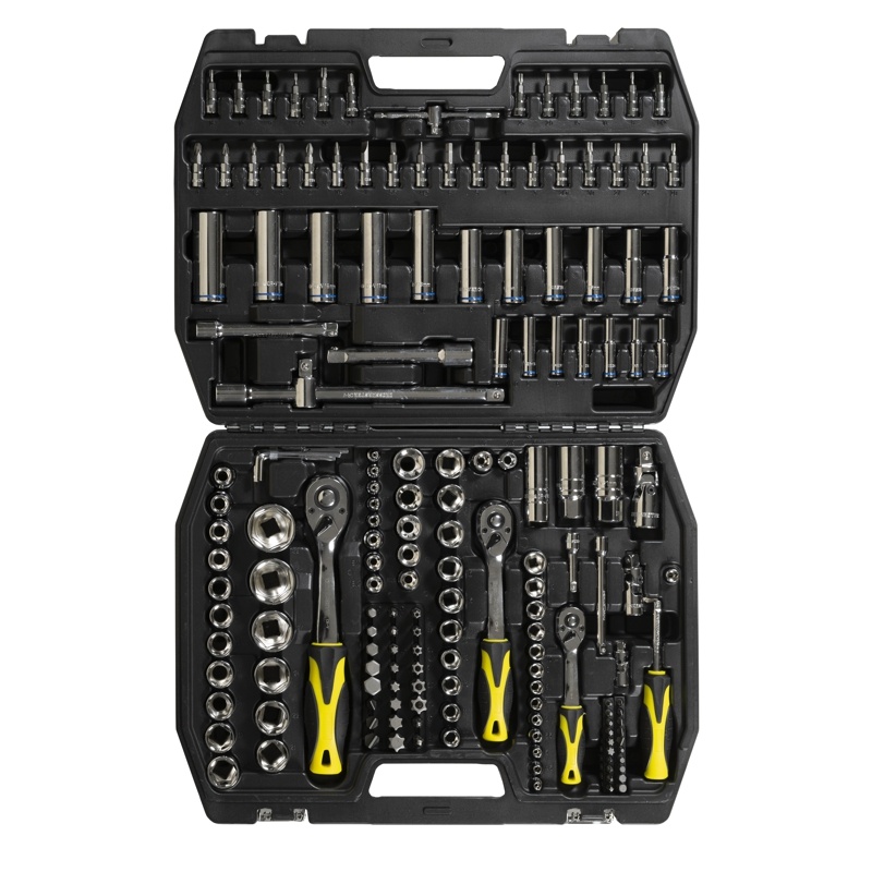 Juego de Bocallaves 171 Pcs 1|4" 1|2" 3|8" Crossmaster