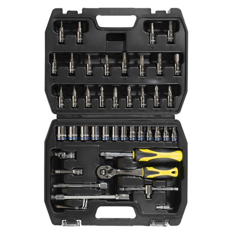 Juego de Bocallaves 45 Pcs Metricas  1|4" Crossmaster