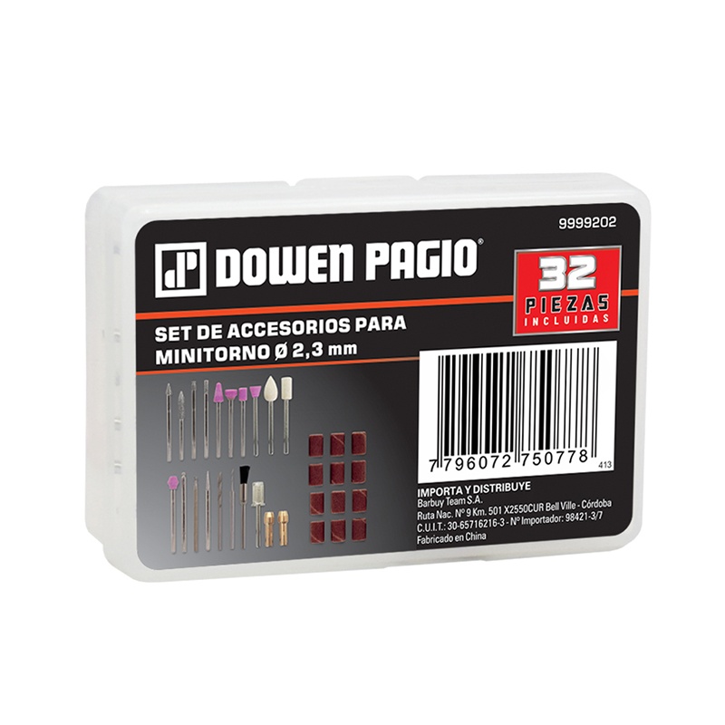 Set Accesorios Minitorno 32Pz 2.3" Dowen Pagio