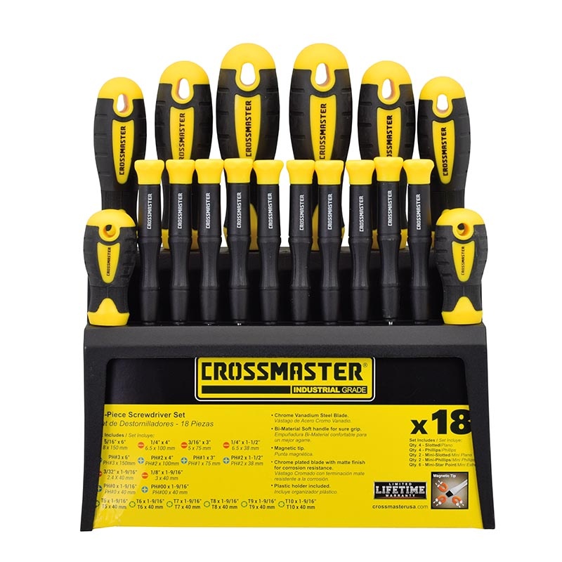 Set Destornilladores 18 Pcs Crossmaster