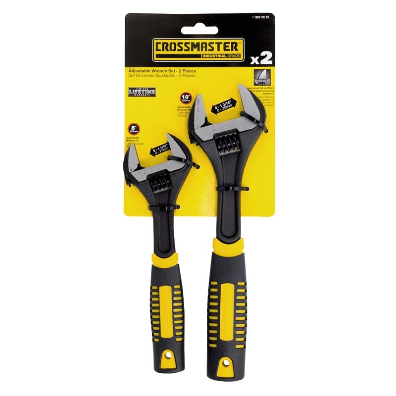 Set Llave Ajustable Xtra-Force 2Pcs Crossmaster