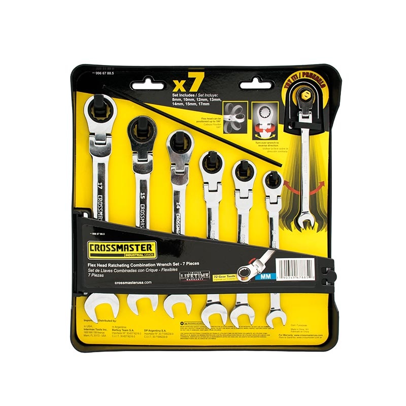 Set Llaves Crique Flexibles 7Pcs-Mm Crossmaster