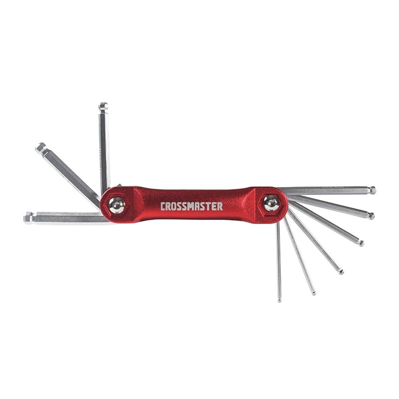 Juego de 9 Llaves Hexagonales 5|64" A 1|4" Crossmaster