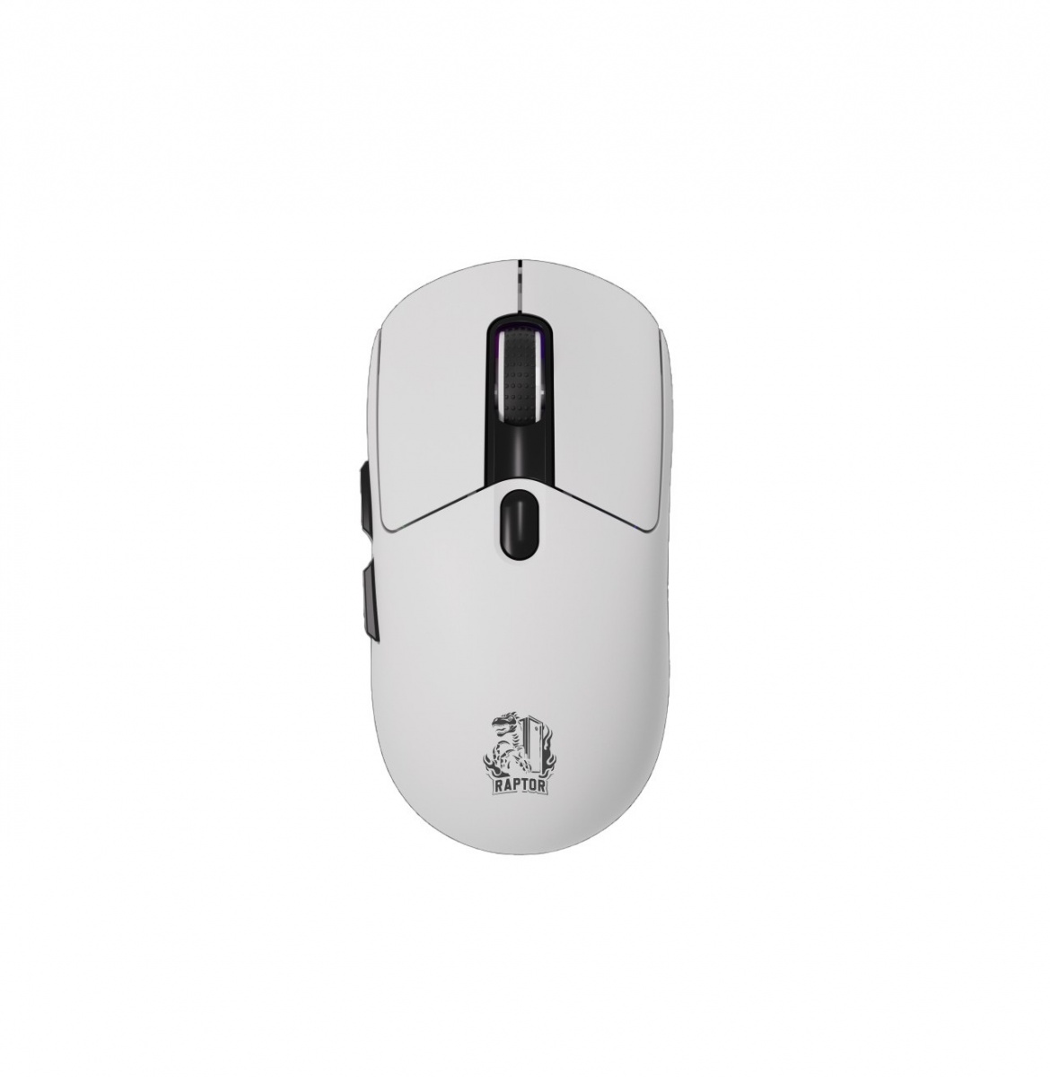 Mouse Gamer Raptor Storm Grip Wireless 7 botones 24000dpi RGB Pixart Sensor White