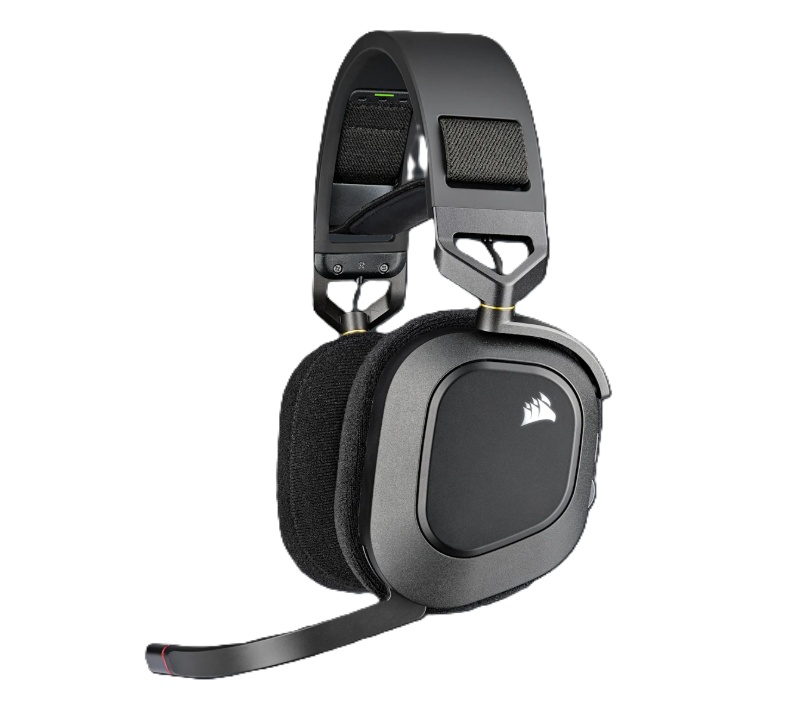 Auricular Corsair HS80 RGB Wireless Spatial Audio Carbon