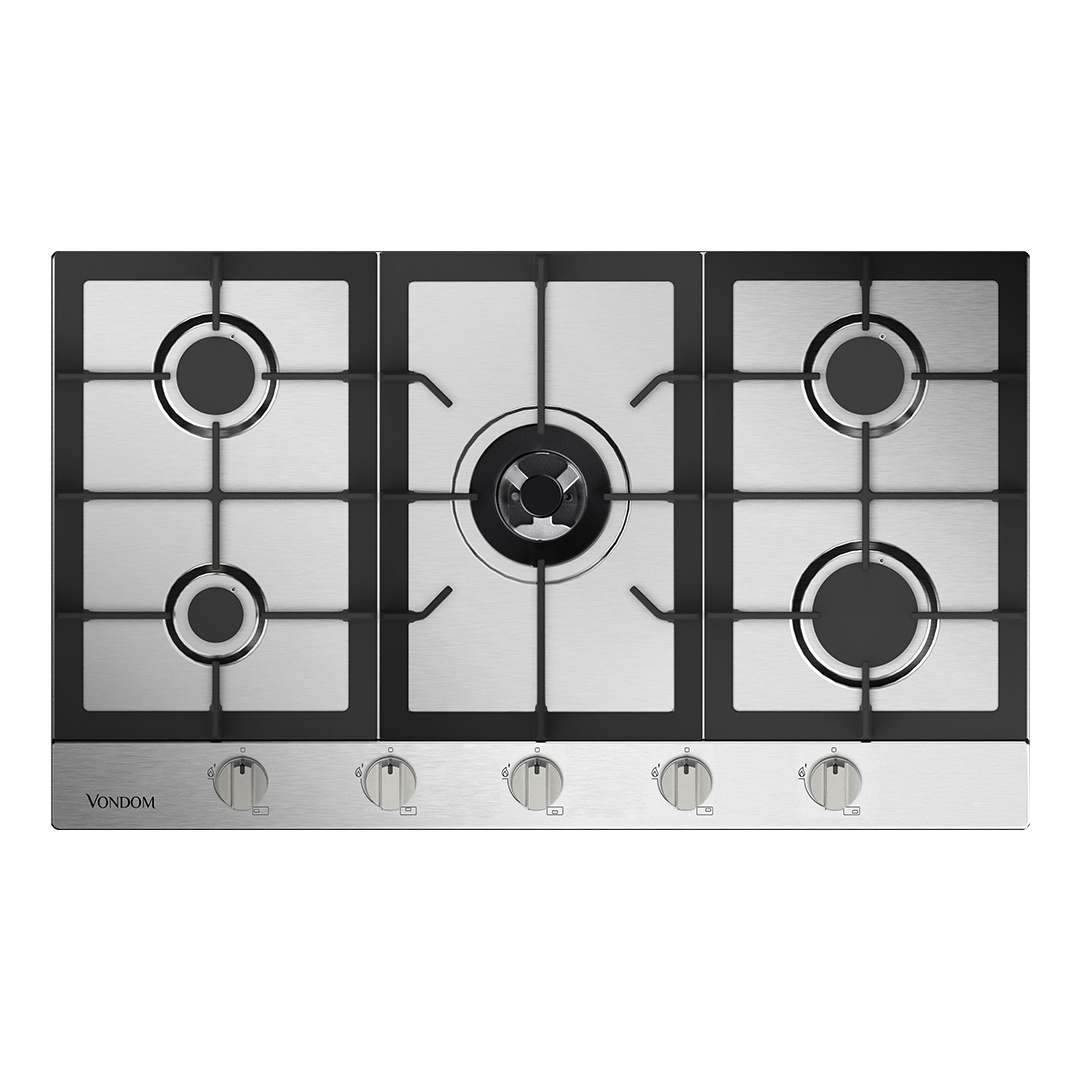 Anafe a Gas Vondom Empotrable Acero Inoxidable 90 cm