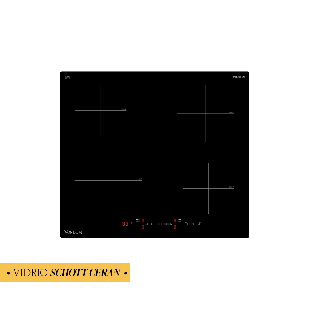 Anafe a Induccion Vondom Electrico Empotrable 60 cm