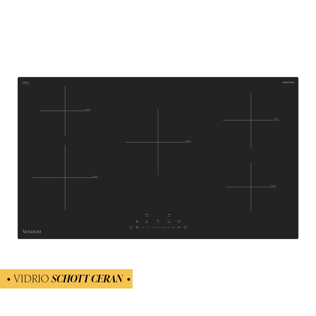 Anafe a Induccion Vondom Electrico Empotrable 90 cm