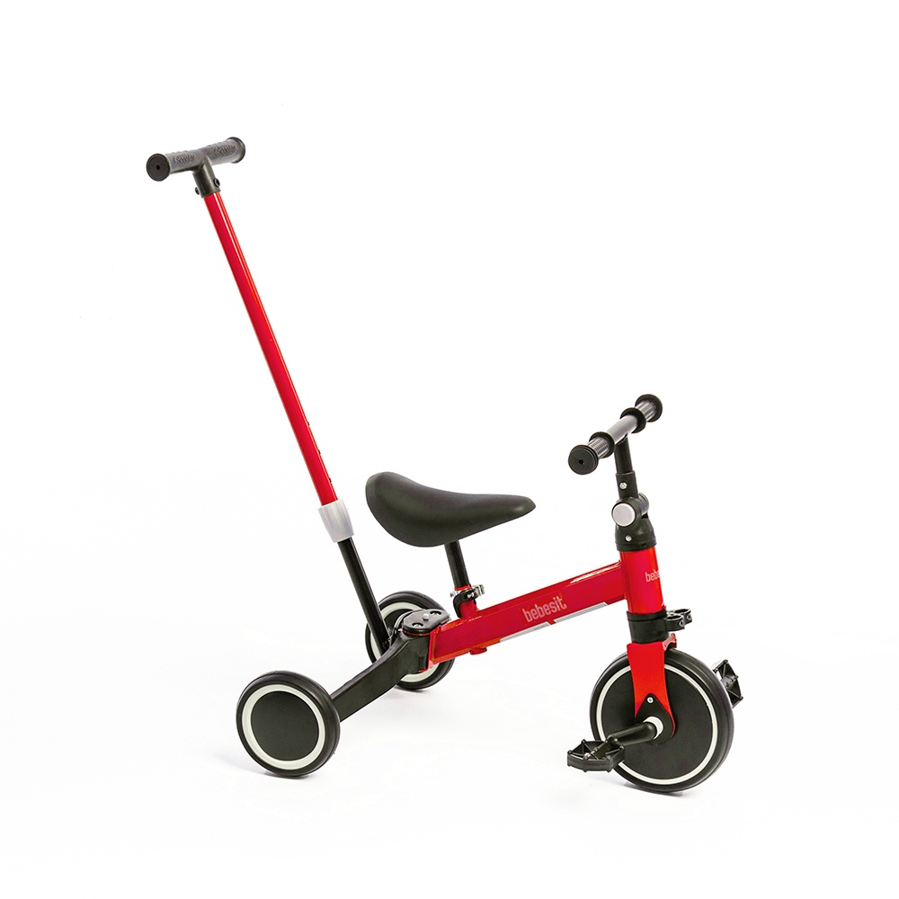 Triciclo con Manija 2 en 1 Bebesit Rojo