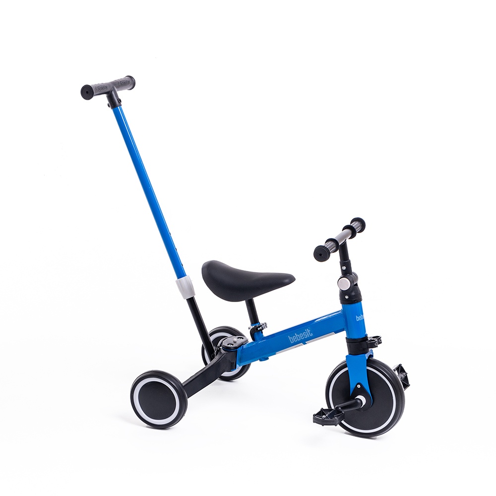 Triciclo con Manija 2 en 1 Bebesit Azul