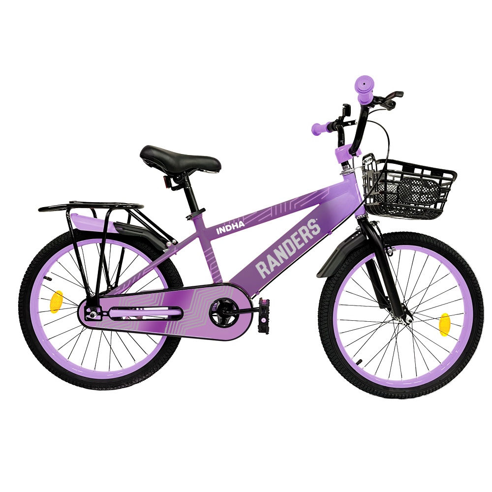 Bicicleta Infantil con canasto Randers Rodado 20 Lila