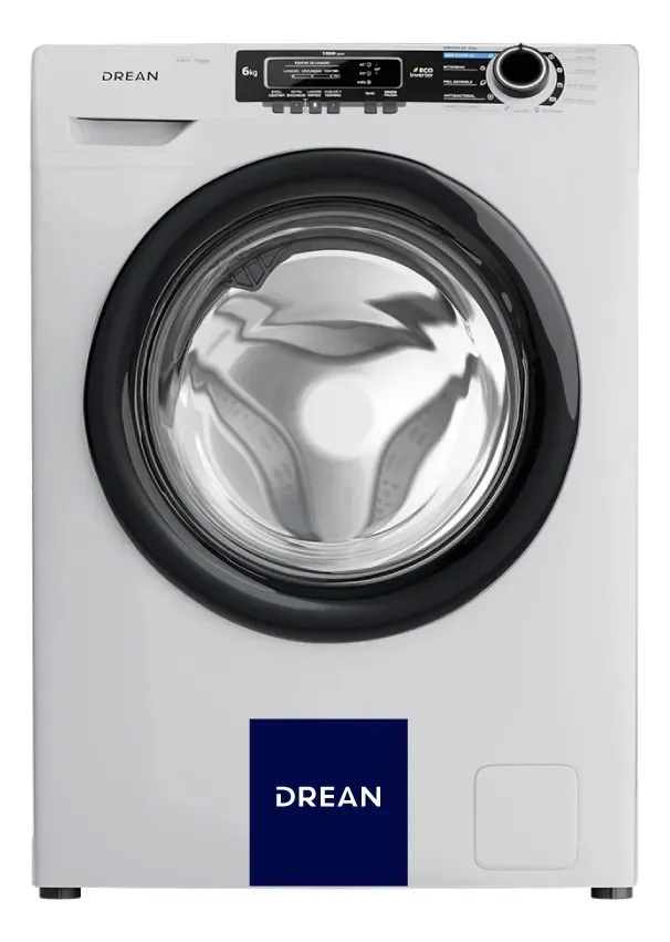 Lavarropas Drean Inverter Eco 8 Kg 1400 RPM Blanco