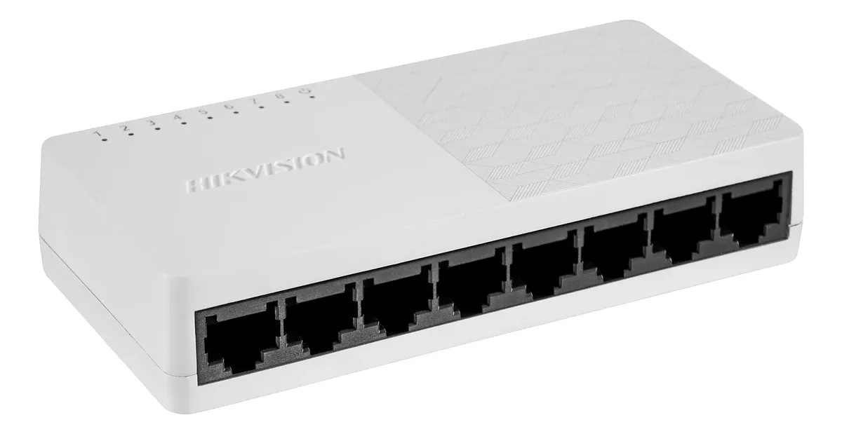 Switch Hikvision Plastico 8 Puertos DS-3E0108D-O