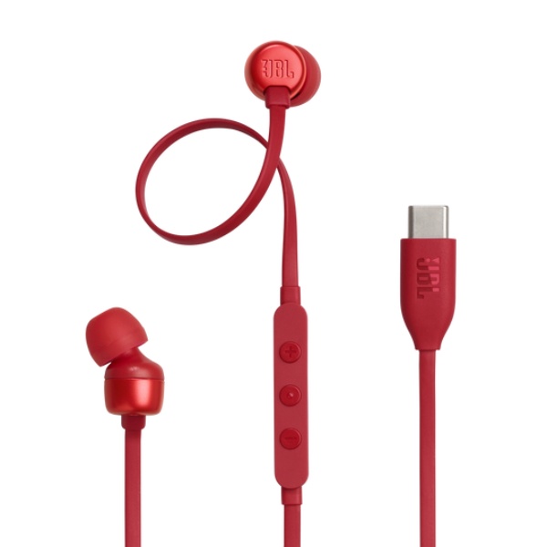 Auricular JBL T310C USB C Rojo