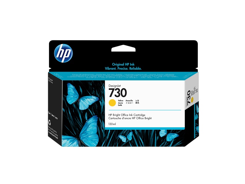 Cartucho P2V64A HP 730 130-ml Yellow Ink Cartridge
