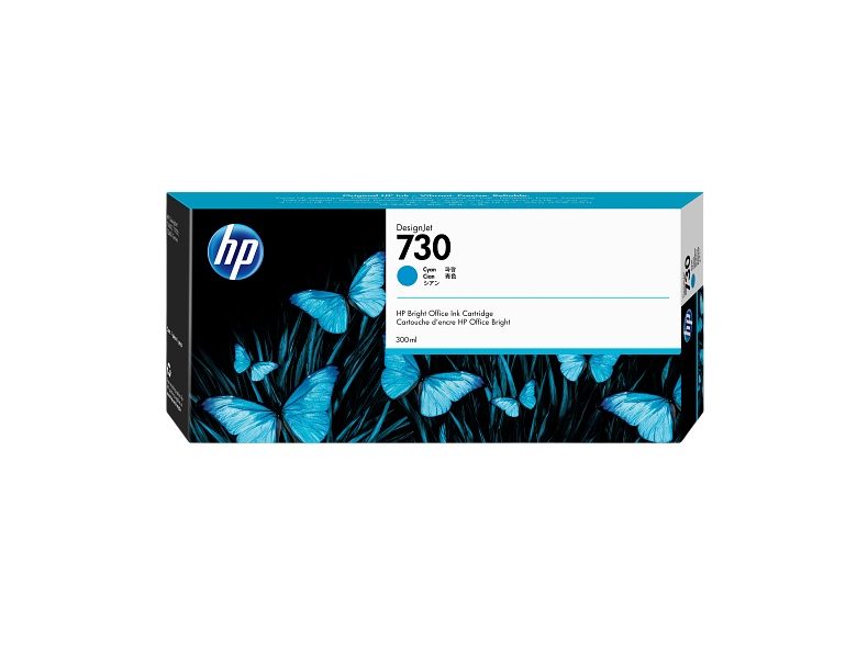 Cartucho P2V68A HP 730 300-ml Cyan Ink Cartridge