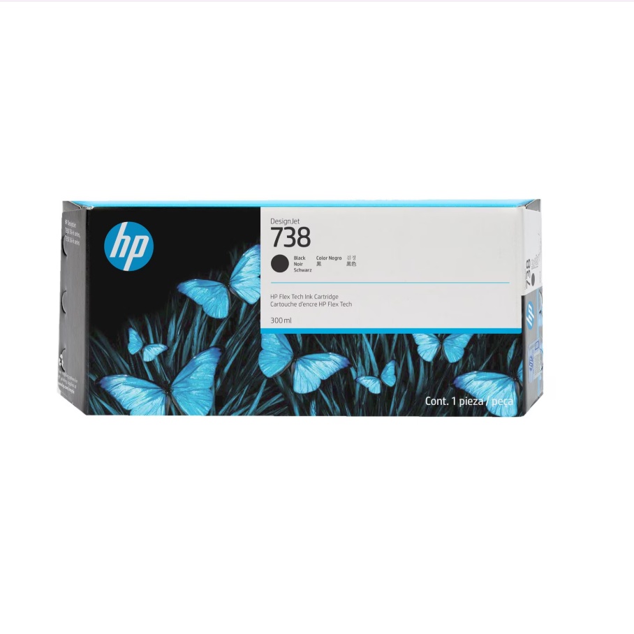 Cartucho 498N8A HP 738 300-ml Black DesignJet Ink