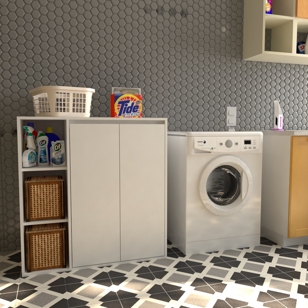Organizador Lavadero Coco Bolo |gris C. Tables
