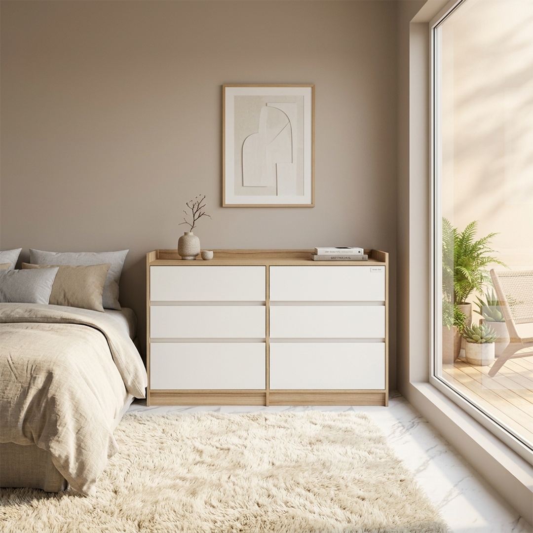 Chifonier 4 Cajones 2 Puertas Polar|gris C. Tables