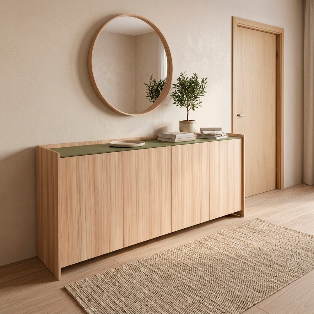 Bahiut 1,80 m 4 Puerta Coco Bolo|safari Tables