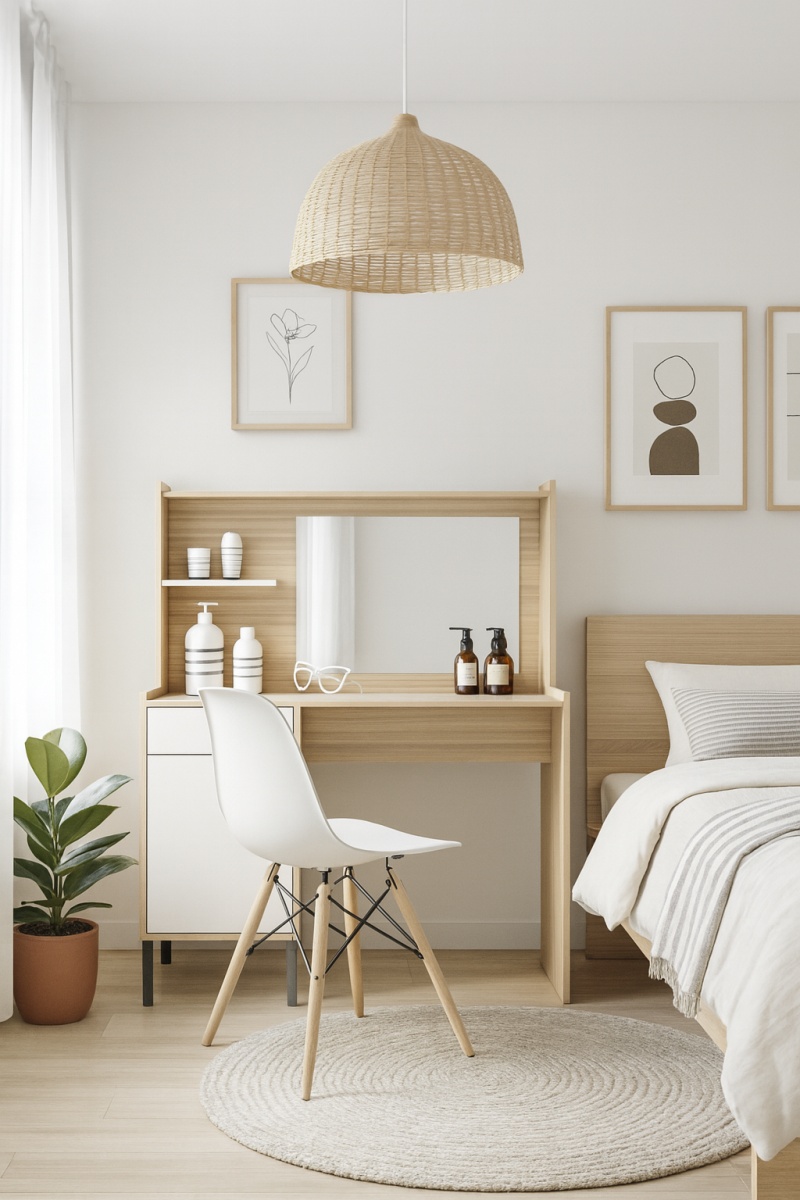 Escritorio con Maquillador 1 m. Coco Bolo|blanco Tables