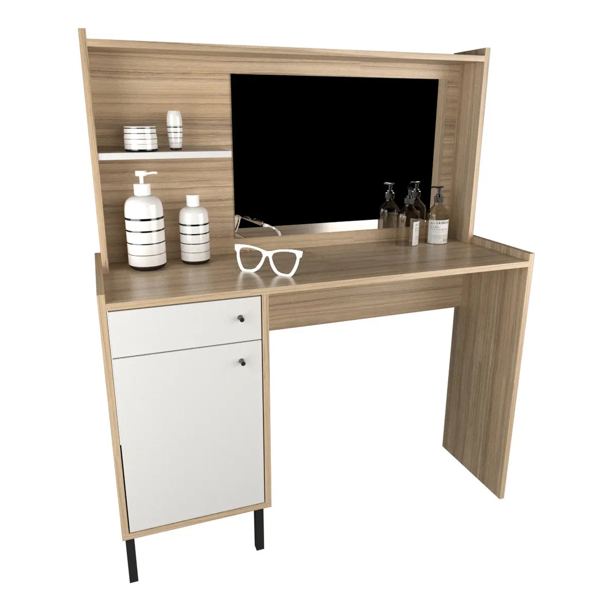 Escritorio con Maquillador 1 m. Coco Bolo|blanco Tables