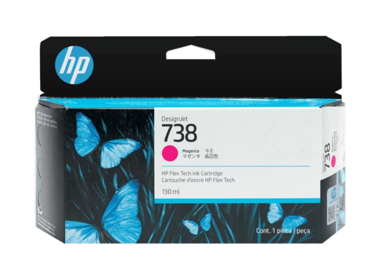 Cartucho Hp 498N6A HP 738 130-ml Magenta DesignJet Ink