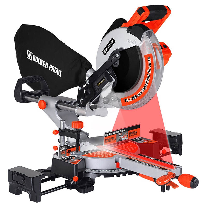 Sierra Ingletadora de Banco Dowen Pagio 255mm Cabezal